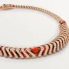 Collier Geometrie & Contrastes, corail, pavé