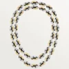 Collier Geometrie & Contrastes, onyx, polyvalent, pavé