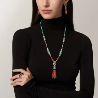 Collier Géométrie & Contrastes