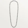 Collier Géométrie & Contrastes, chrysoprase, multi-positions, pavé