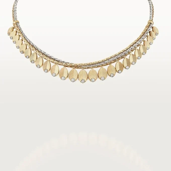 Collier Grain de Café, diamants