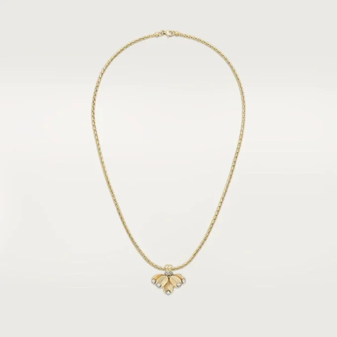 Collier Grain de Café, diamants