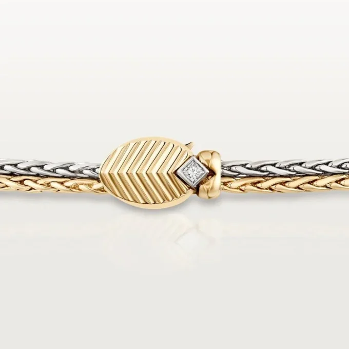 Collier Grain de Café, diamants