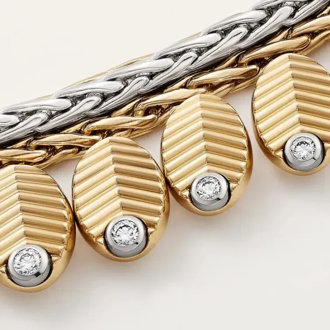 Collier Grain de Café, diamants