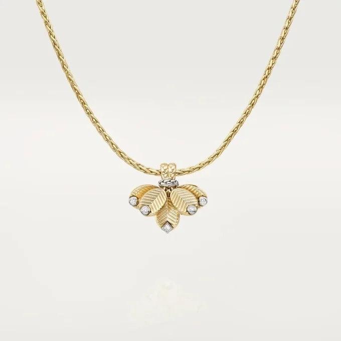 Collier Grain de Café, diamants