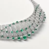 Collier « Le Voyage Recommence », émeraudes, pavé