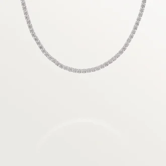 Collier Lignes Essentielles, diamants taille brillant