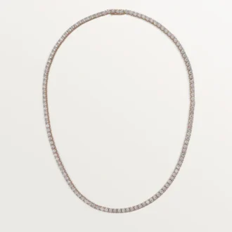 Collier Lignes Essentielles, diamants taille brillant