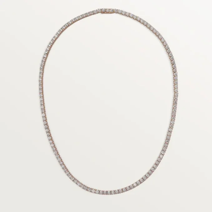 Collier Lignes Essentielles, diamants taille brillant