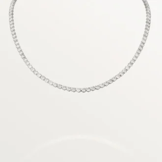Collier Lignes Essentielles, diamants taille brillant
