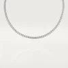 Collier Lignes Essentielles, diamants taille brillant