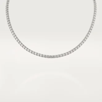 Collier Lignes Essentielles, diamants taille brillant