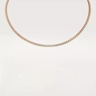 Collier Lignes Essentielles, diamants taille brillant