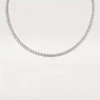 Collier Lignes Essentielles, diamants taille brillant