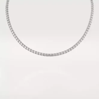 Collier Lignes Essentielles, diamants taille brillant