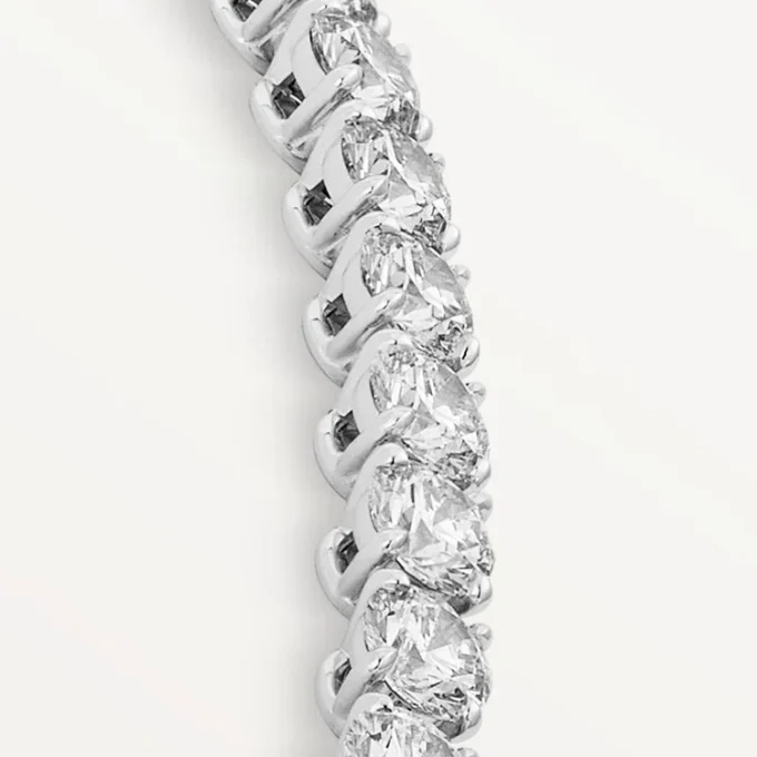 Collier Lignes Essentielles, diamants taille brillant