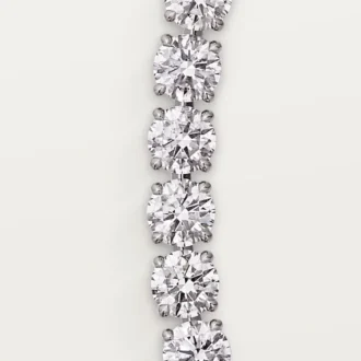 Collier Lignes Essentielles, diamants taille brillant