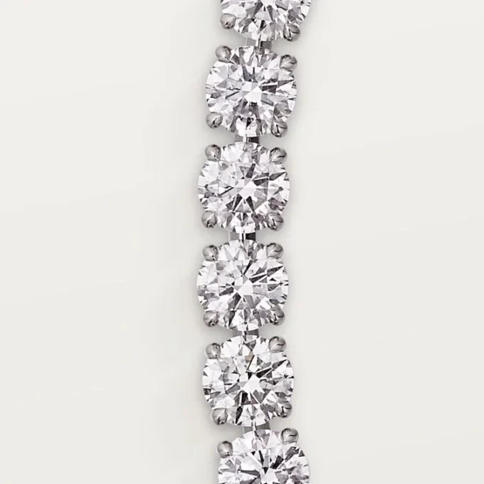 Collier Lignes Essentielles, diamants taille brillant
