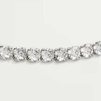 Collier Lignes Essentielles, diamants taille brillant