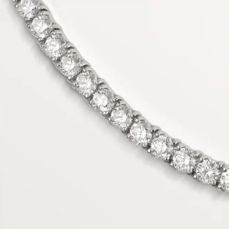 Collier Lignes Essentielles, diamants taille brillant