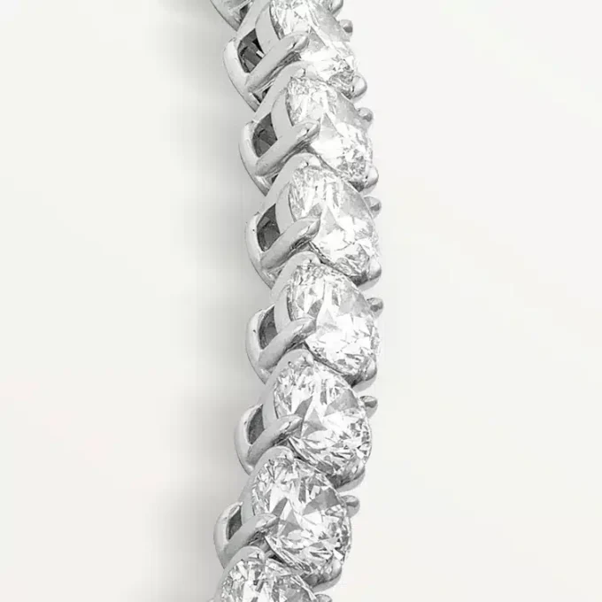 Collier Lignes Essentielles, diamants taille brillant