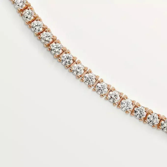 Collier Lignes Essentielles, diamants taille brillant