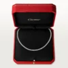 Collier Lignes Essentielles, diamants taille brillant