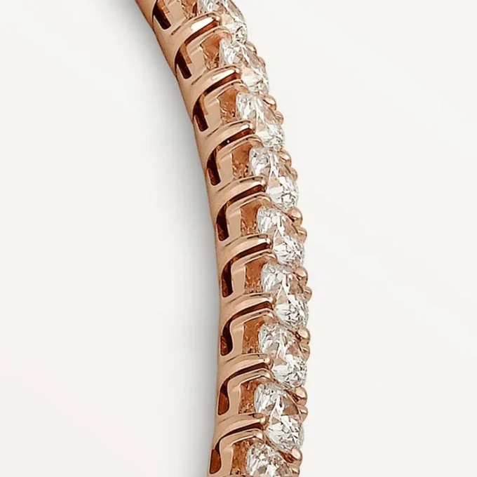 Collier Lignes Essentielles, diamants taille brillant