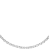 Collier Lignes Essentielles, diamants taille ovale