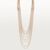 Collier long Agrafe, semi-sertie