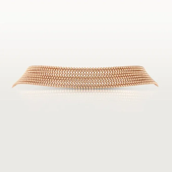 Collier long Agrafe, semi-sertie