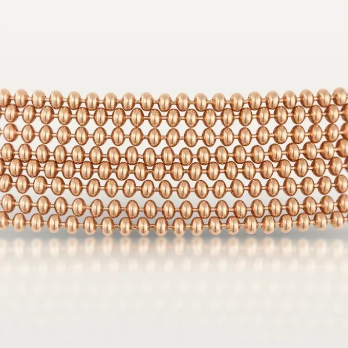 Collier long Agrafe, semi-sertie