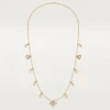 Collier long Grain de Café, diamants