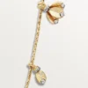 Collier long Grain de Café, diamants
