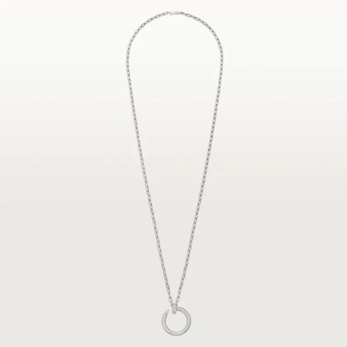 Collier long Juste Un Clou, multi-port, modèle extra-large, pavé