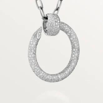 Collier long Juste Un Clou, multi-port, modèle extra-large, pavé
