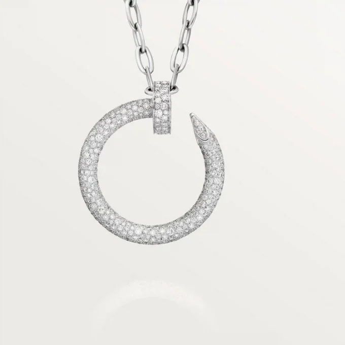 Collier long Juste Un Clou, multi-port, modèle extra-large, pavé