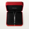 Collier long Panthère de Cartier, émeraude, multi-port, grand modèle, pavé