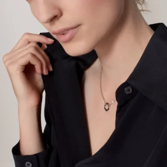 Collier Love, 2 diamants – Or blanc, Diamants – Cartier