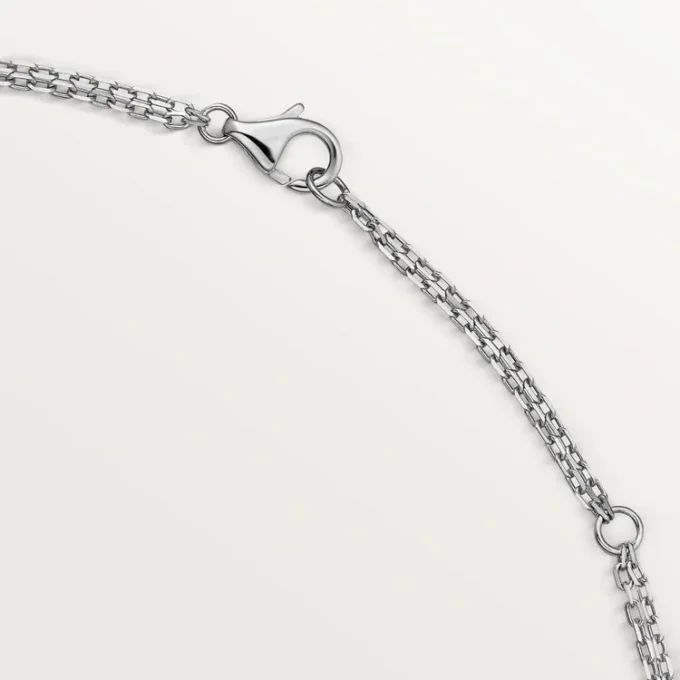 Collier Love, 2 diamants – Or blanc, Diamants – Cartier