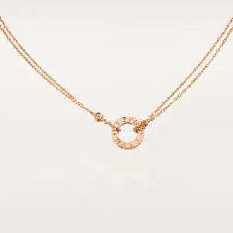 Collier Love, 2 diamants – Or rose, Diamants – Cartier