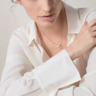 Collier Love, 2 diamants – Or rose, Diamants – Cartier