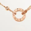 Collier Love, 2 diamants – Or rose, Diamants – Cartier