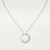 Collier Love, 3 diamants – Or blanc, diamants – Cartier
