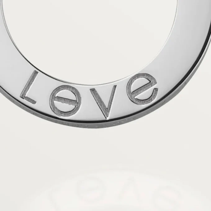 Collier Love, 3 diamants – Or blanc, diamants – Cartier