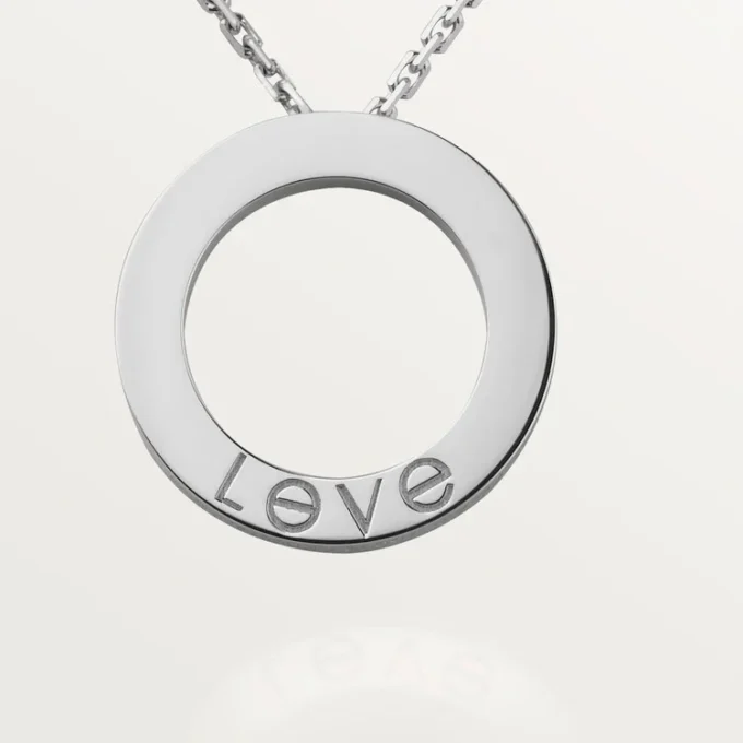Collier Love, 3 diamants – Or blanc, diamants – Cartier