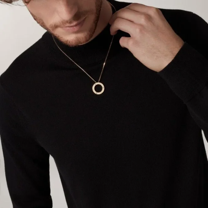 Collier Love, 3 diamants – Or jaune, Diamants – Cartier