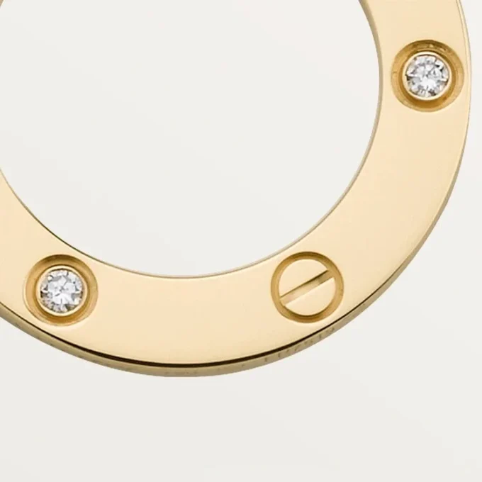 Collier Love, 3 diamants – Or jaune, Diamants – Cartier