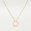 Collier Love, 3 diamants – Or rose, Diamants – Cartier