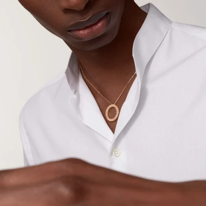 Collier Love, 3 diamants – Or rose, Diamants – Cartier